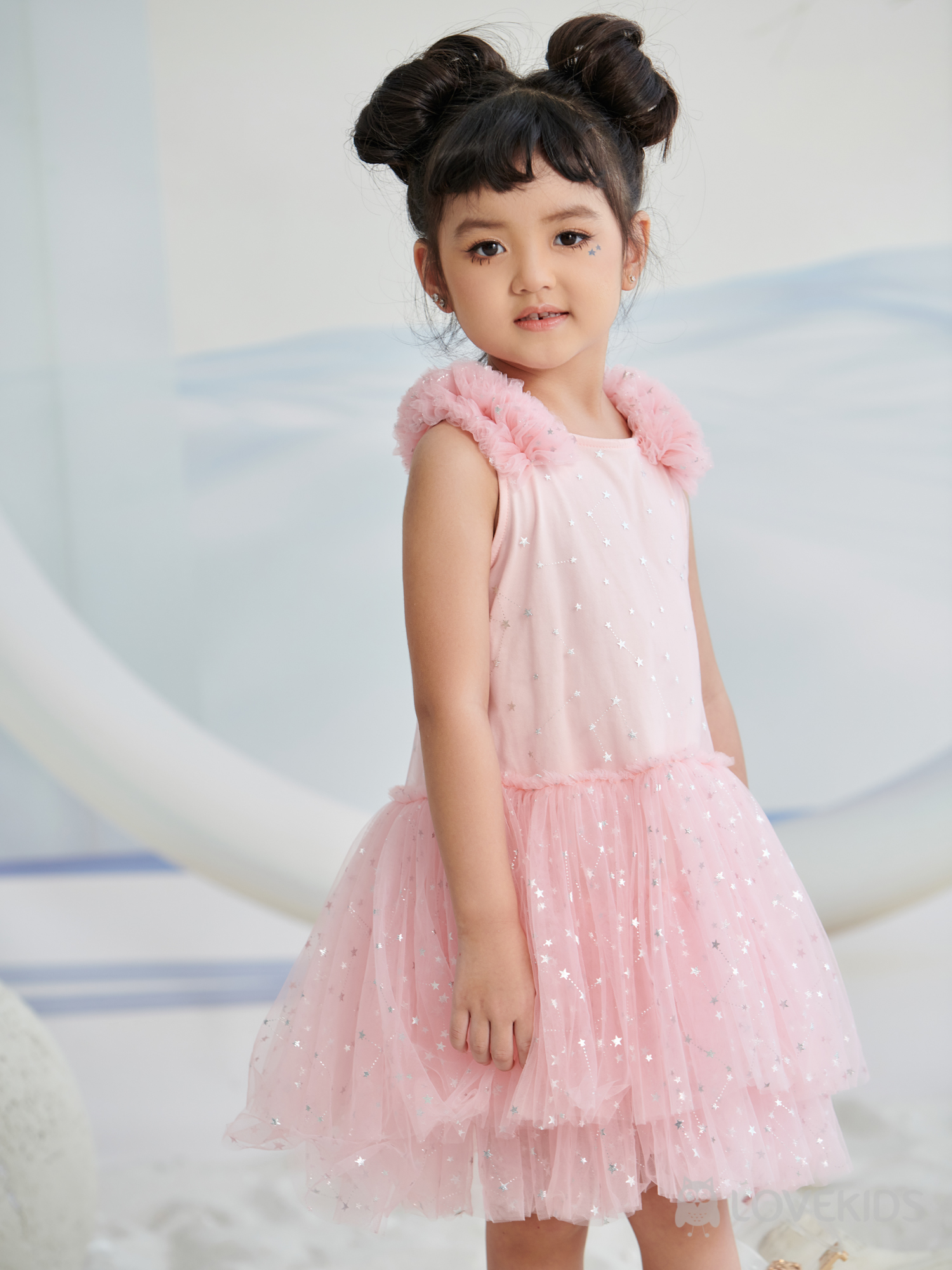 Đầm công chúa vai bèo - Gemini  - Vietnamese Children Clothing  Brands.