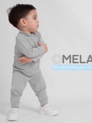 Bộ dài tay cao cổ Mella – BU Baby