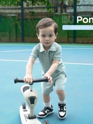 Bộ Polo cộc tay Ponie – BU Baby