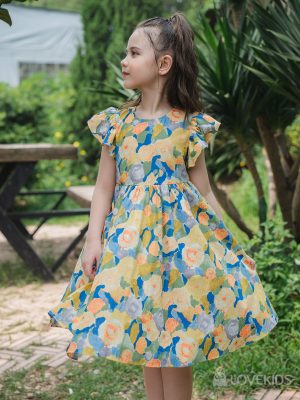 Đầm cánh tiên hoa mùa hè – Lovekids