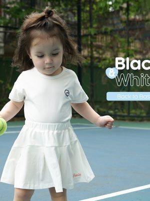 Áo cộc tay Black & White- BU Baby